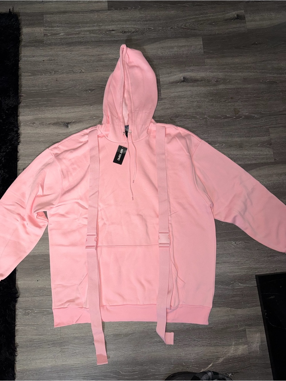 Hot topic pink hoodie size: 2X